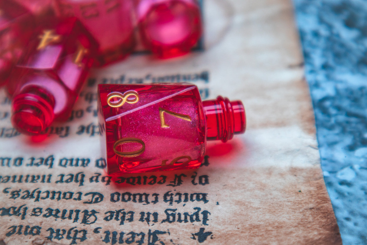 Ember of Vitality - Liquid Core Potion bottle dice set