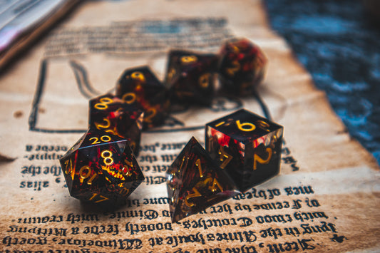 Infernal Fire - Premium resin dice set