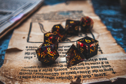 Infernal Fire - Premium resin dice set