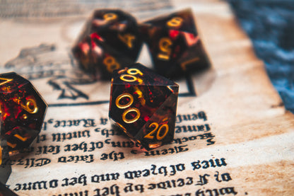 Infernal Fire - Premium resin dice set