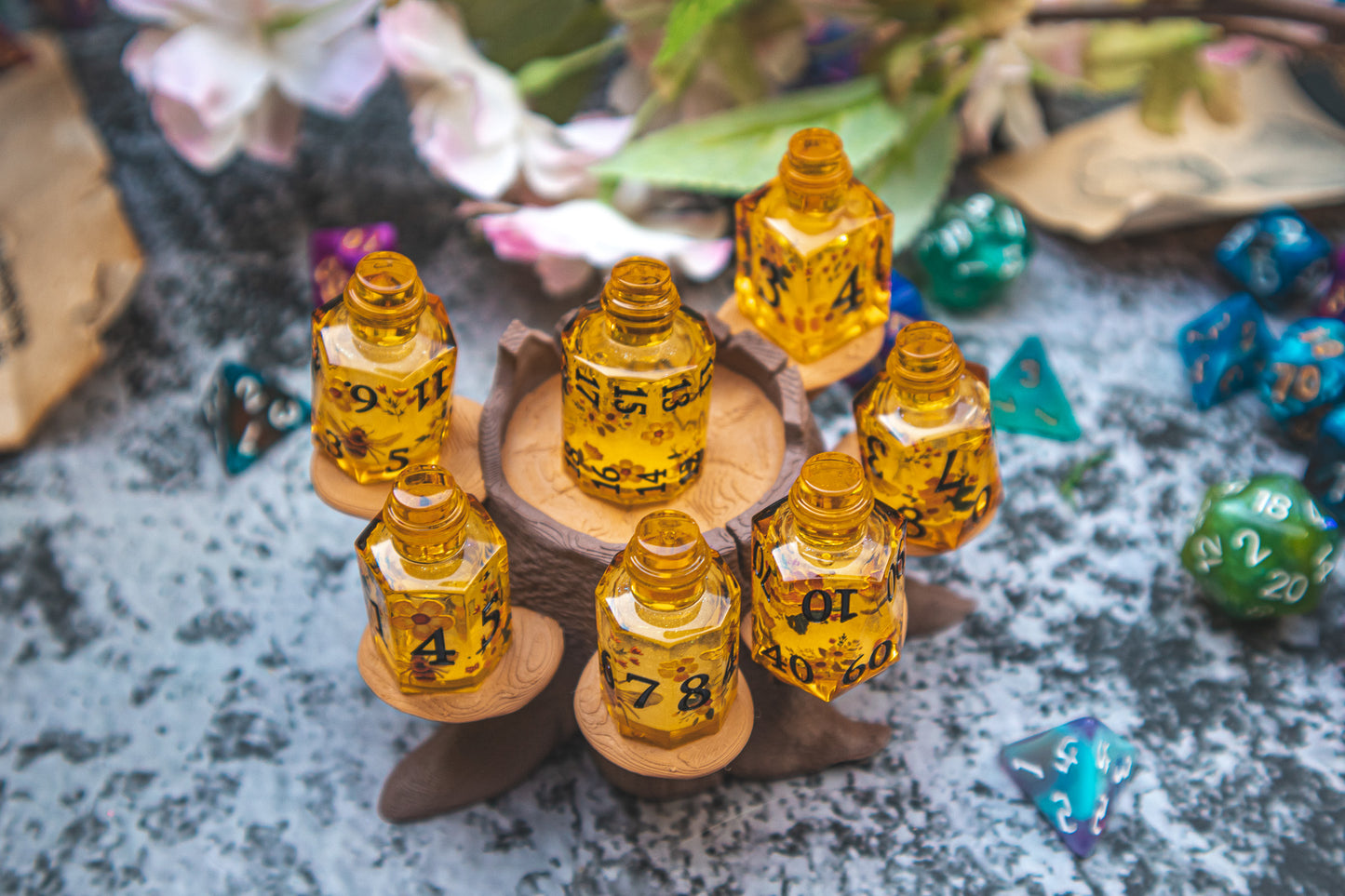 Whimsical tree dice holder + STL