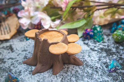 Whimsical tree dice holder + STL