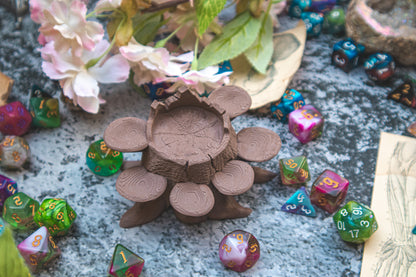 Whimsical tree dice holder + STL
