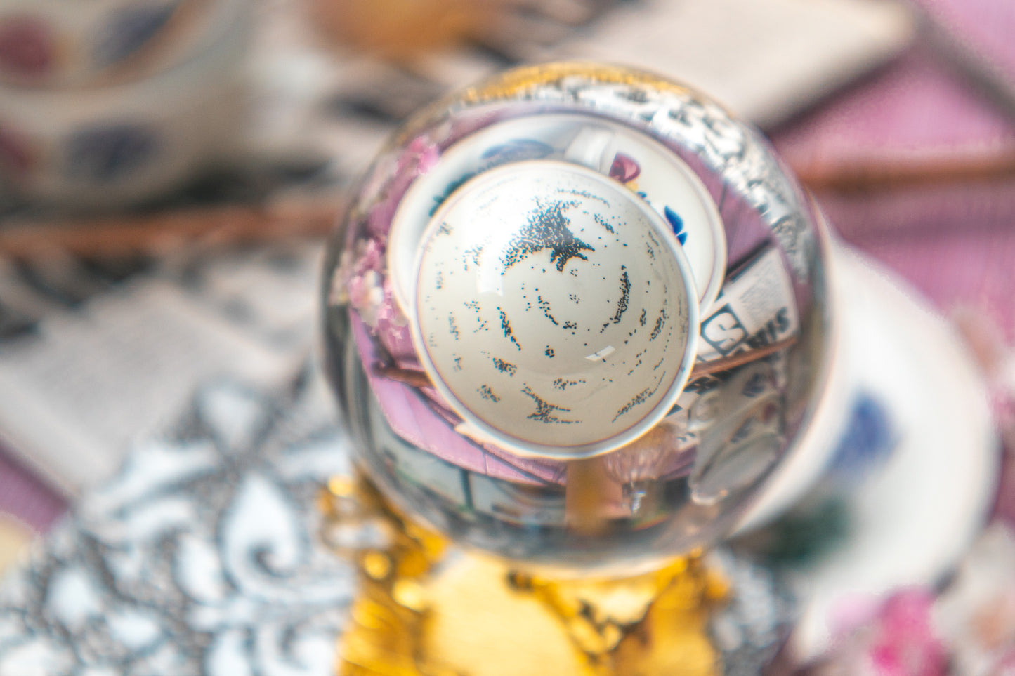 The Grim Hand-Painted Vintage Tea Cups