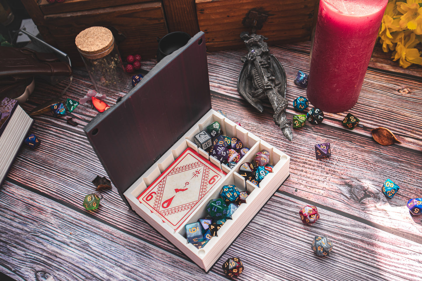 Dragon eye Dice Tome - Holder, Tower & Dice tray