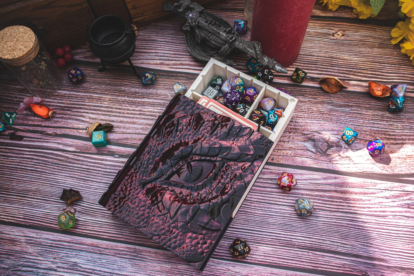 Dragon eye Dice Tome - Holder, Tower & Dice tray