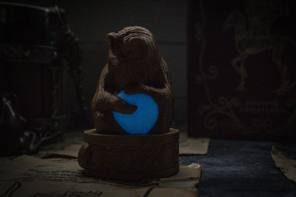 Demiguise statue, glow in the dark - The Flaming Feather & Flaming Filament