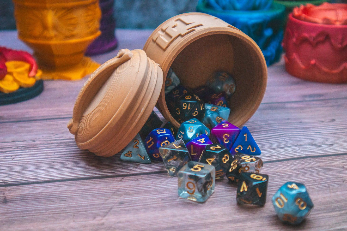 Monk dice box