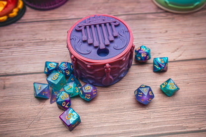 Bard dice box - The Flaming Feather & Flaming Filament