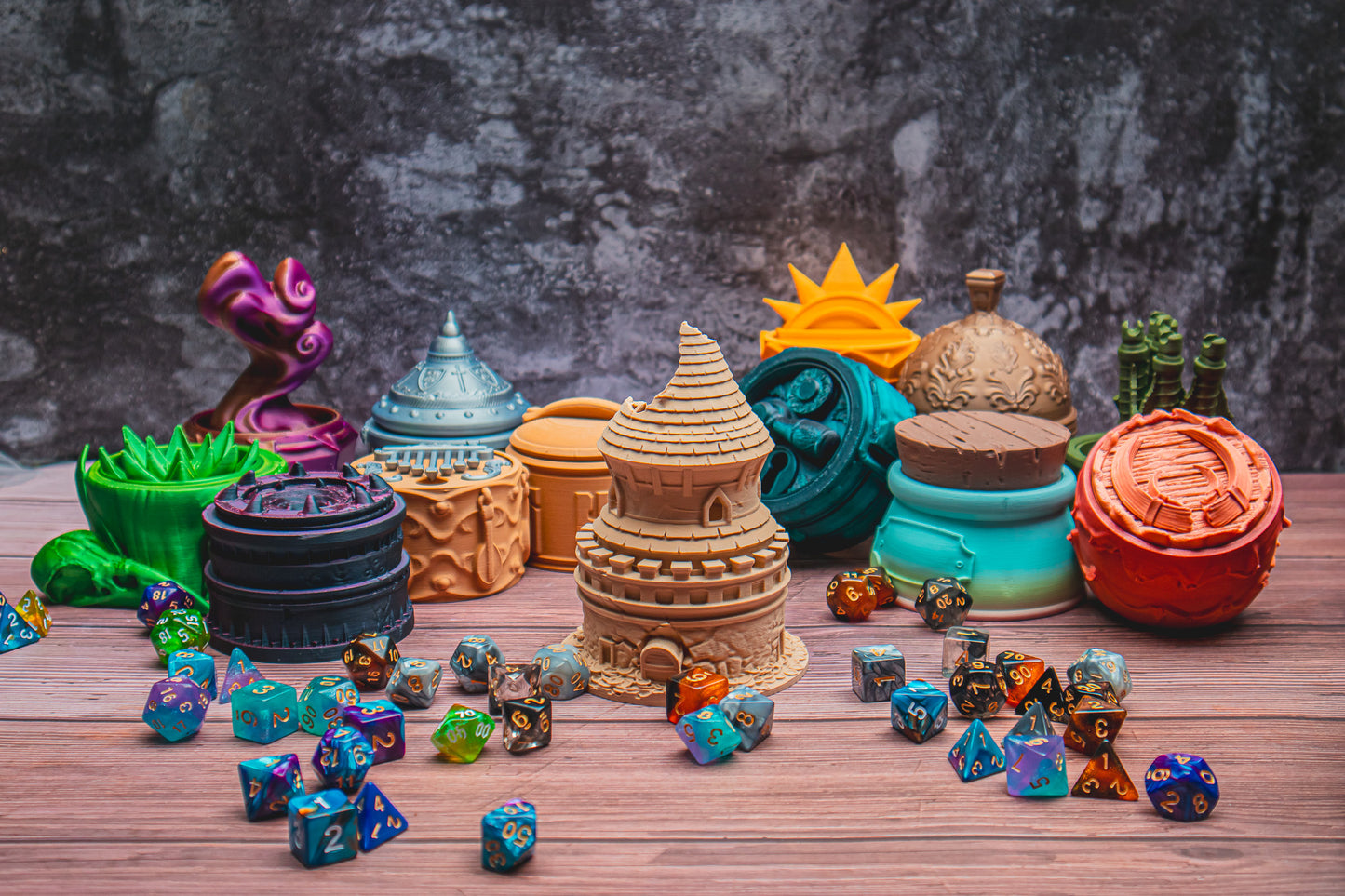 MYSTERY dice holder + Dice set