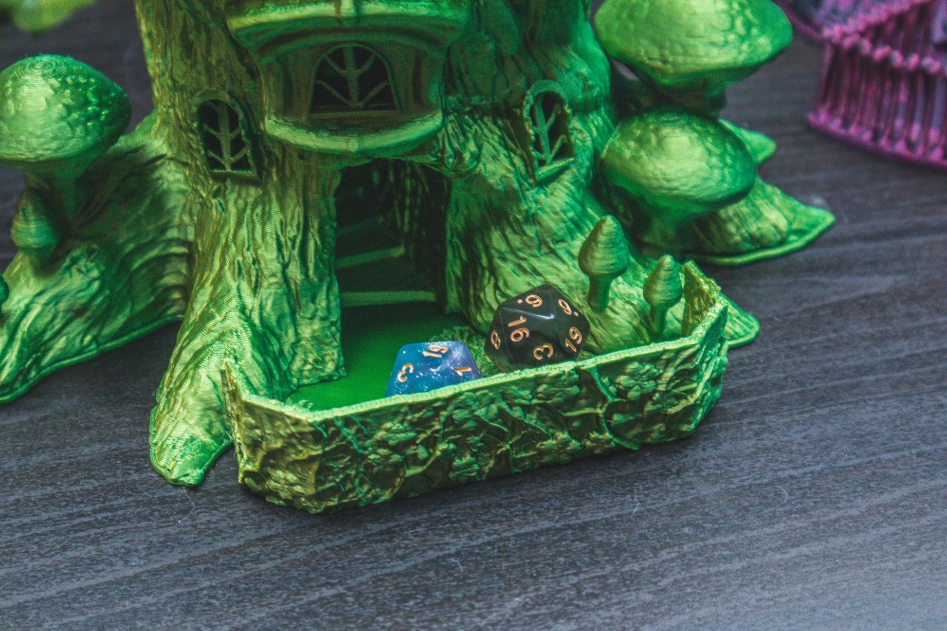 Faerie Dice Tower - The Flaming Feather & Flaming Filament