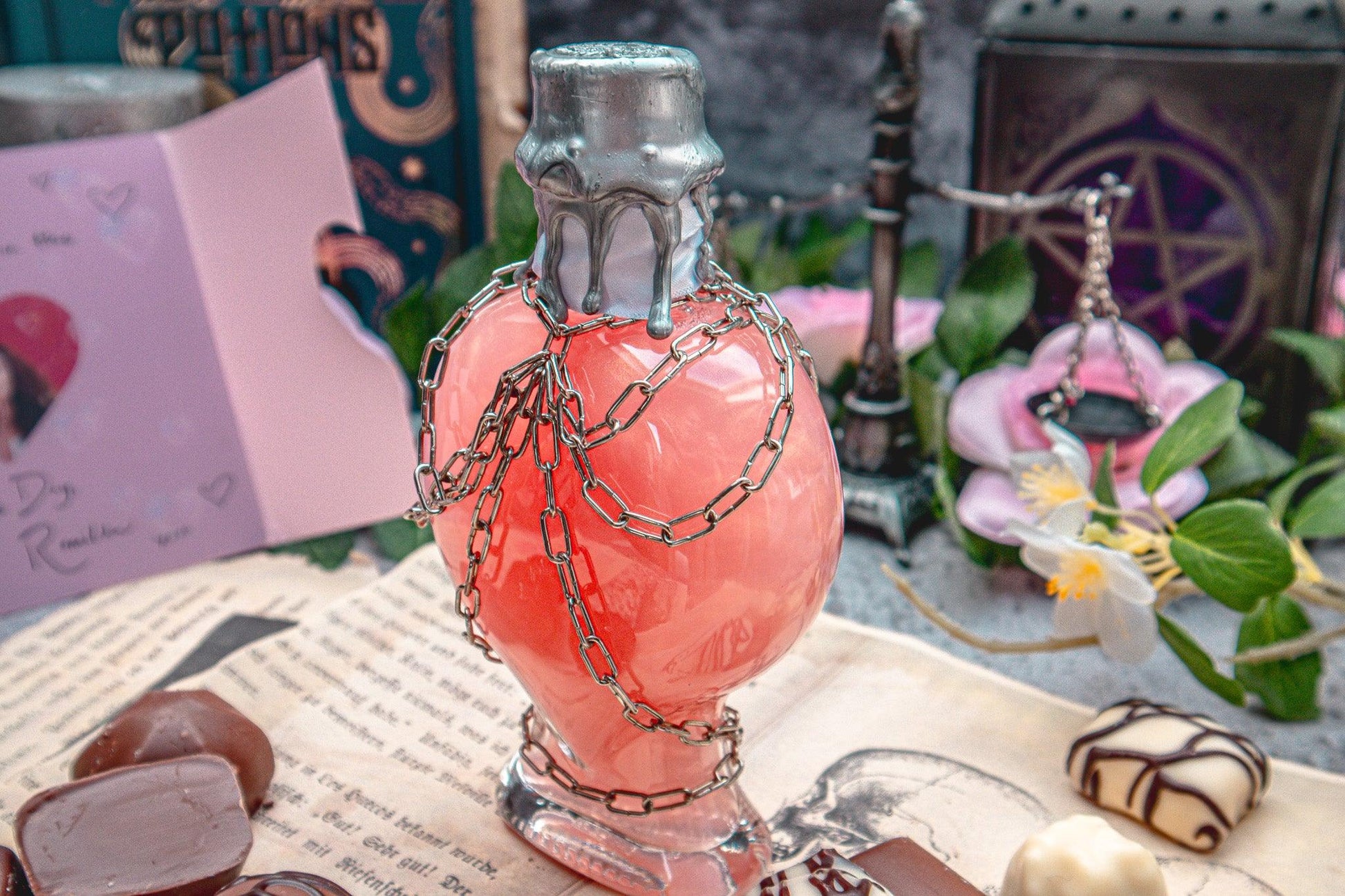 Love Potion Colour-changing potion - The Flaming Feather & Flaming Filament