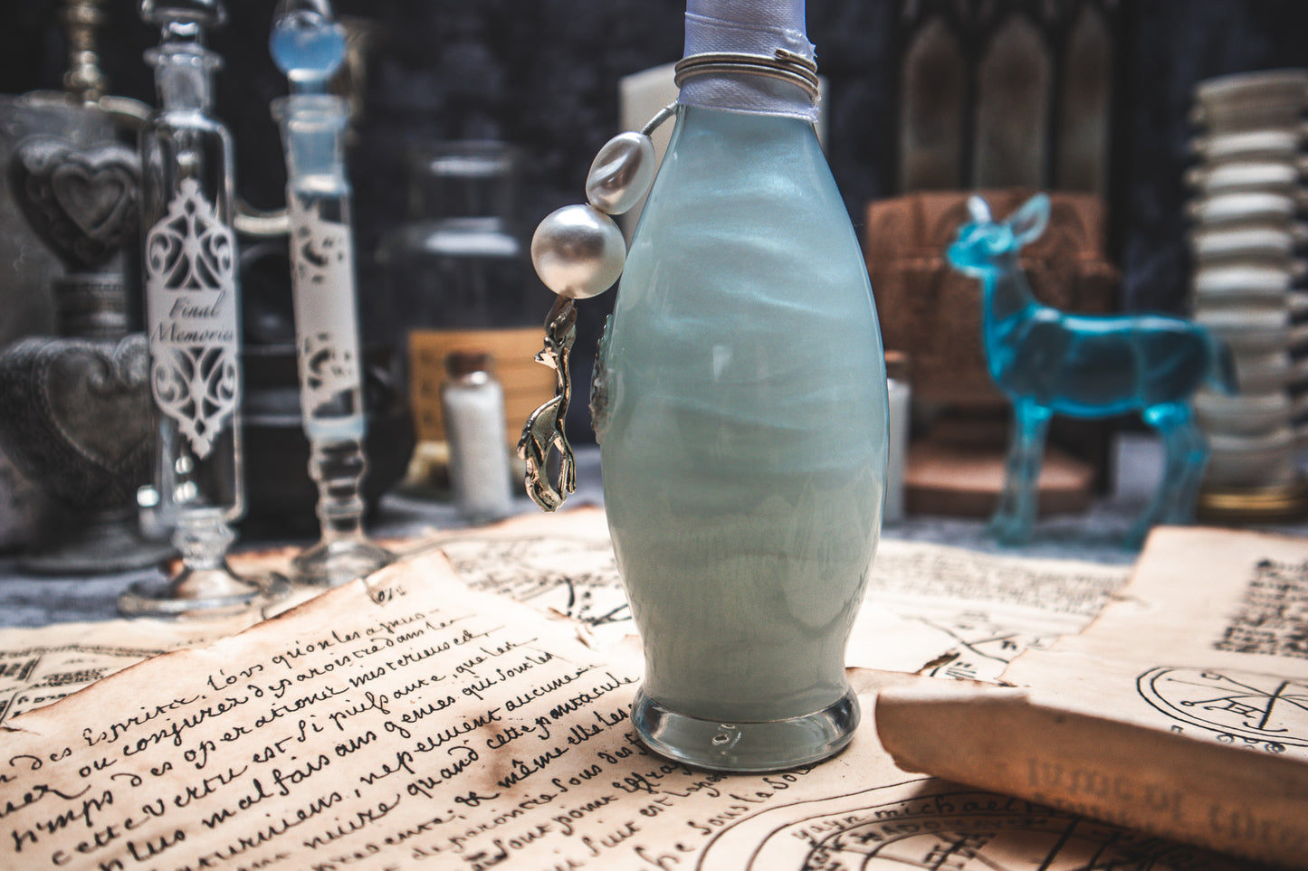 Memory Vial 31st of October - Glow in the dark potion - The Flaming Feather & Flaming Filament