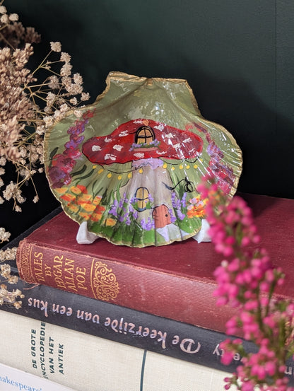 Little mushroom house in shell