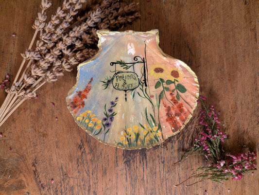 The little potions and flowers shop in the shell