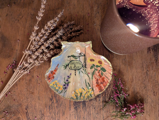 The little potions and flowers shop in the shell