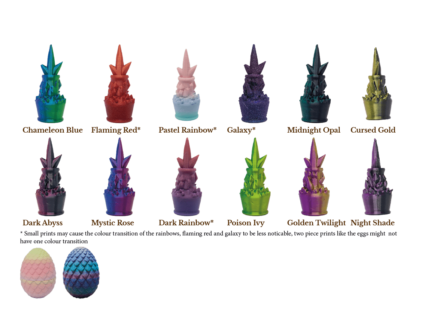 Dragon teeth dice set + holder - The Flaming Feather & Flaming Filament