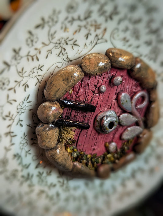 Hobbit door on plate