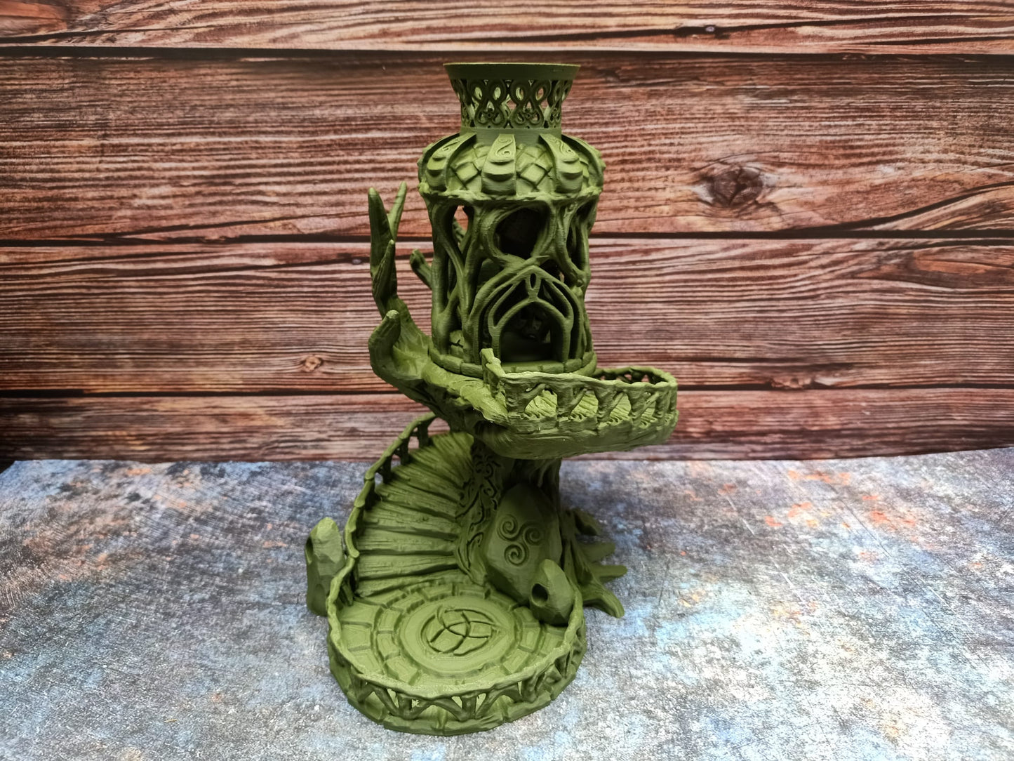 Celtic Dice Tower - Fairy nature themed RPG Dice tower