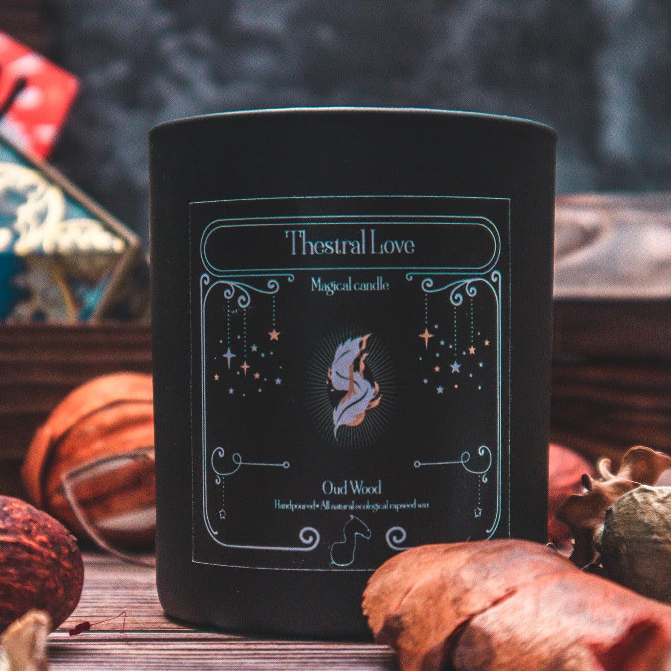 Thestral Love Candle - The Flaming Feather & Flaming Filament