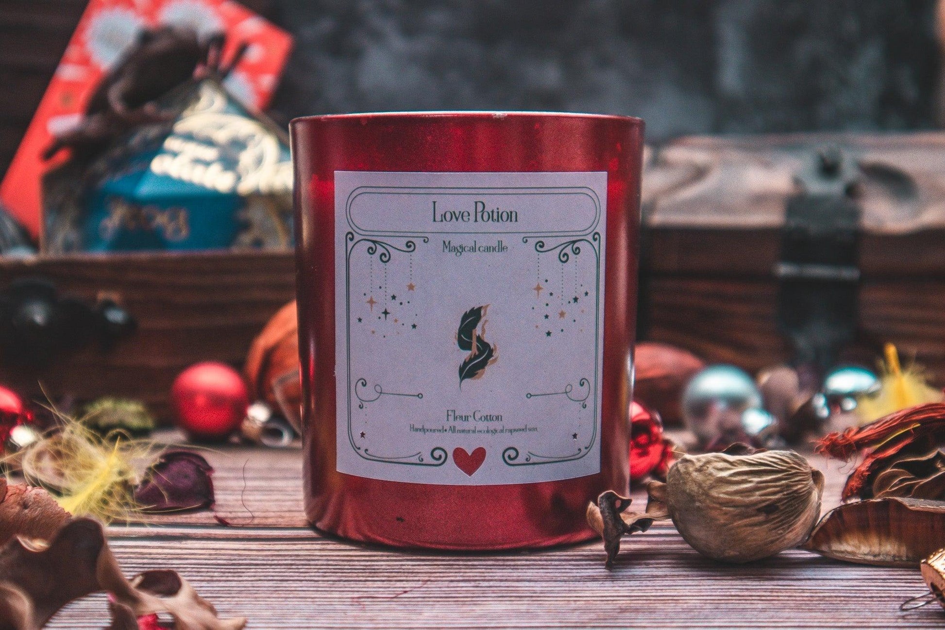 Love Potion Candle - The Flaming Feather & Flaming Filament