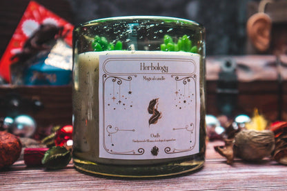 Herbology Candle - The Flaming Feather & Flaming Filament