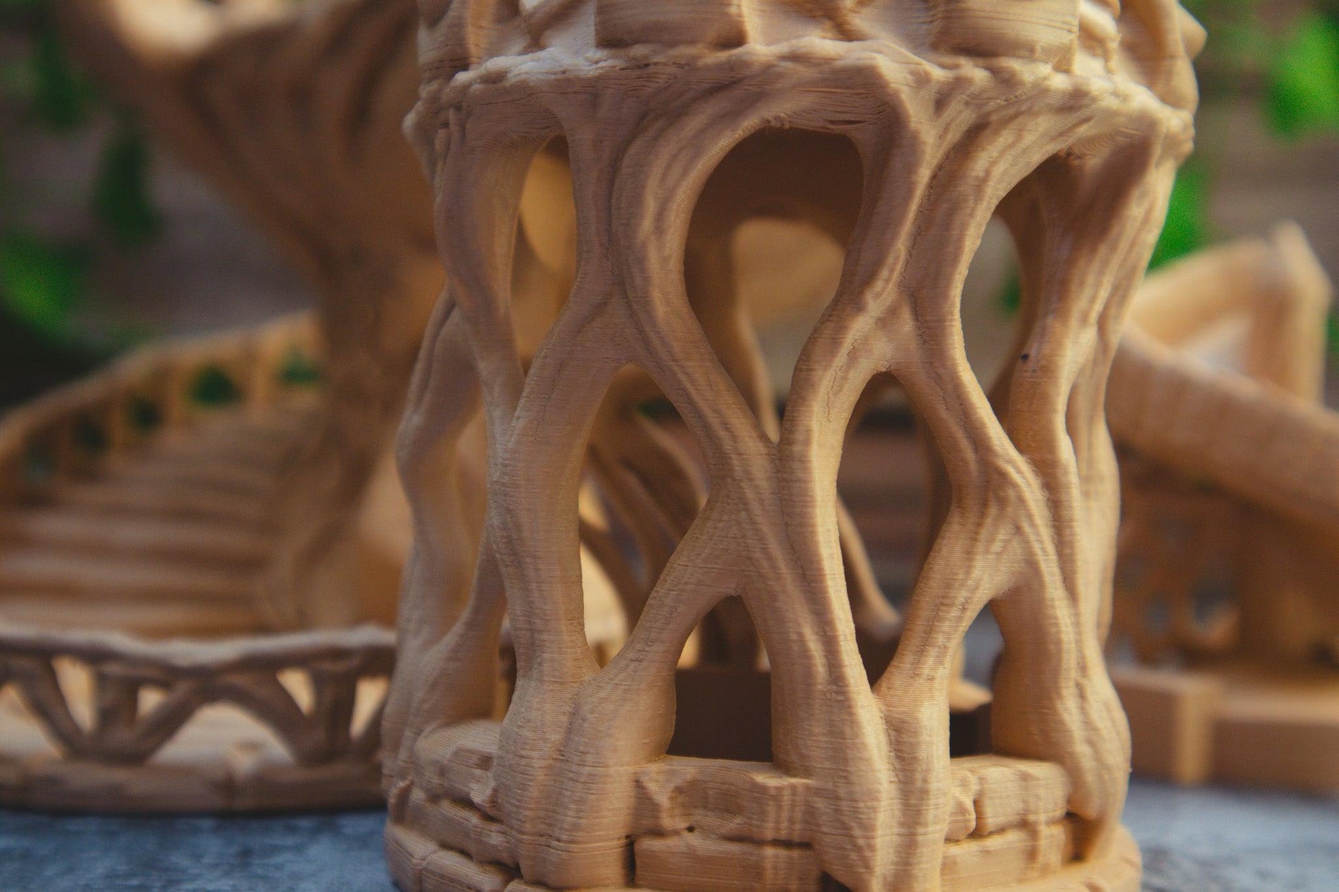 Celtic Dice Tower - Fairy nature themed RPG Dice tower - The Flaming Feather & Flaming Filament