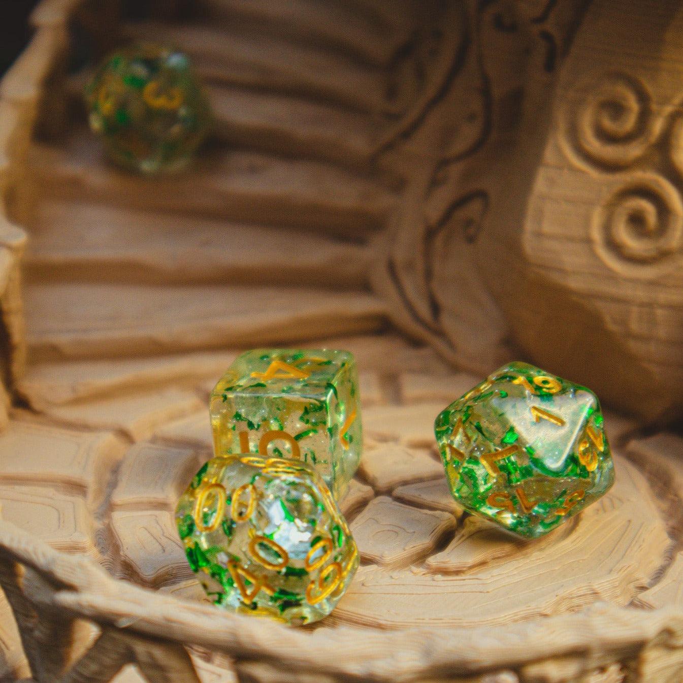 Celtic Dice Tower - Fairy nature themed RPG Dice tower - The Flaming Feather & Flaming Filament