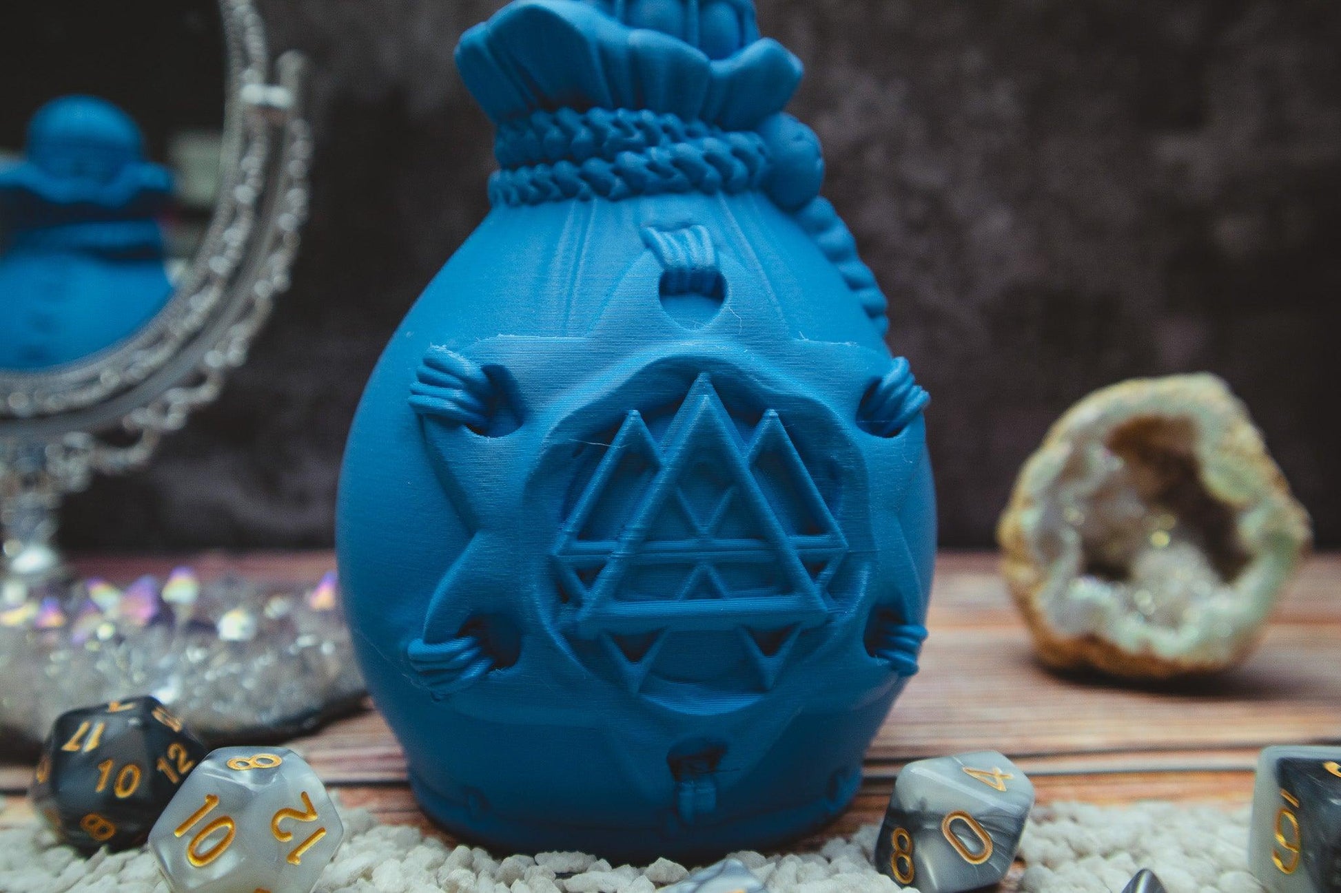 Potion of Invisibility dice holder - The Flaming Feather & Flaming Filament