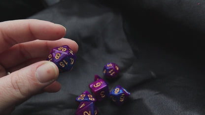 Lunar Sorcery Polyhedral dice set - Soft edge